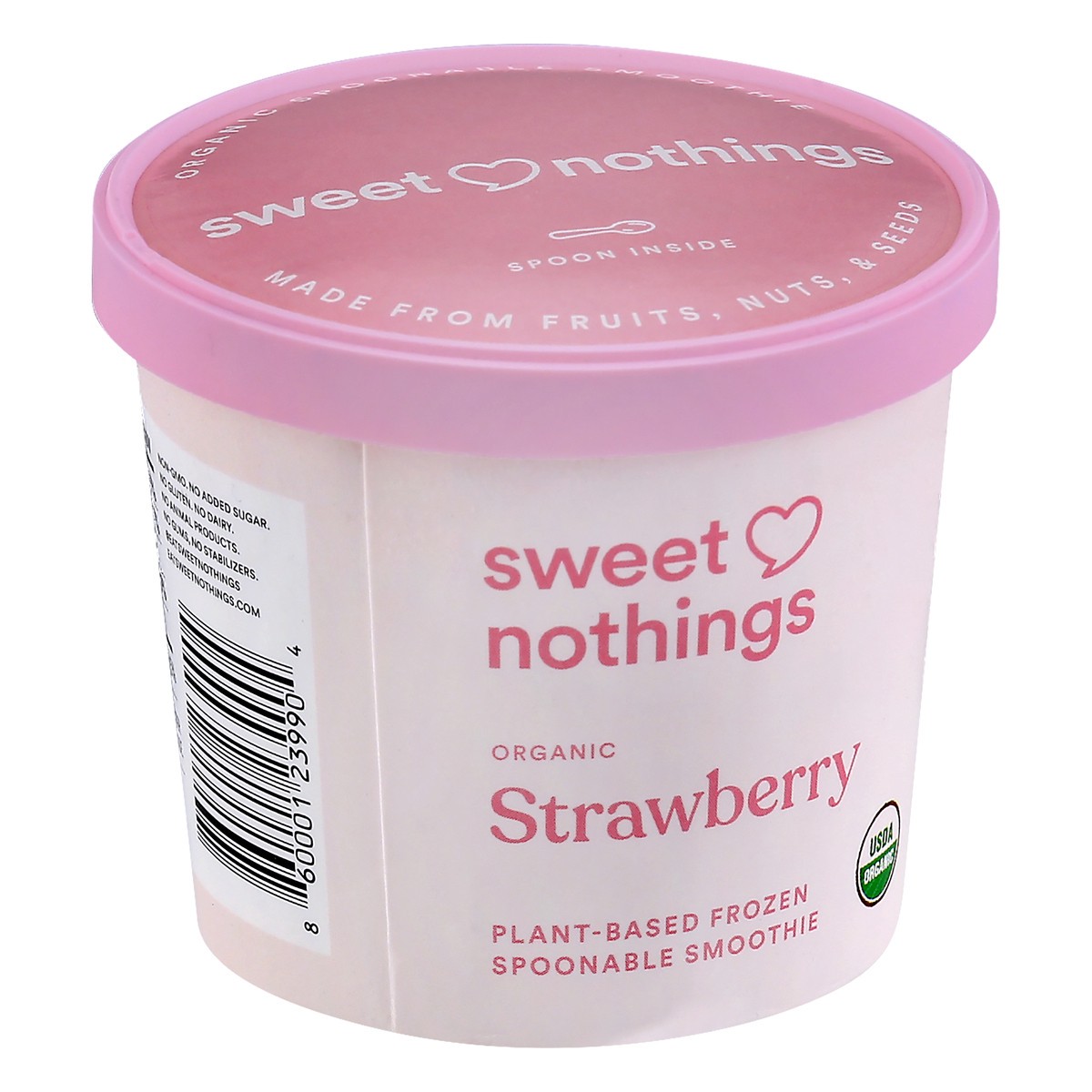 slide 3 of 9, Sweet Nothings Organic Plant-Based Strawberry Frozen Spoonable Smoothie 3.5 oz, 3.5 oz