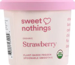 Sweet Nothings Organic Plant-Based Strawberry Frozen Spoonable Smoothie 3.5 oz