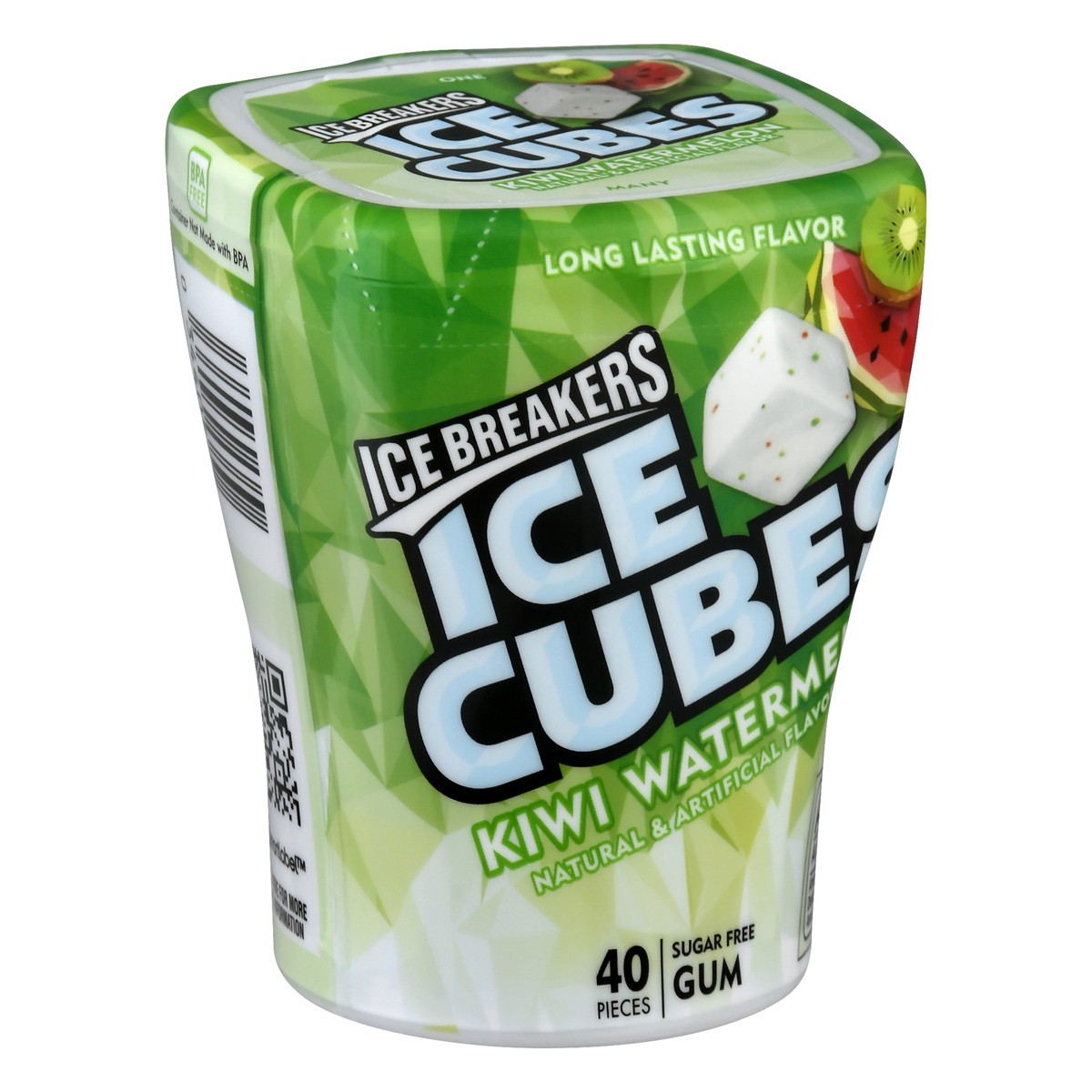 slide 2 of 10, Ice Breakers Ice Cubes Kiwi Watermelon Sugar Free Gum, 40 ct