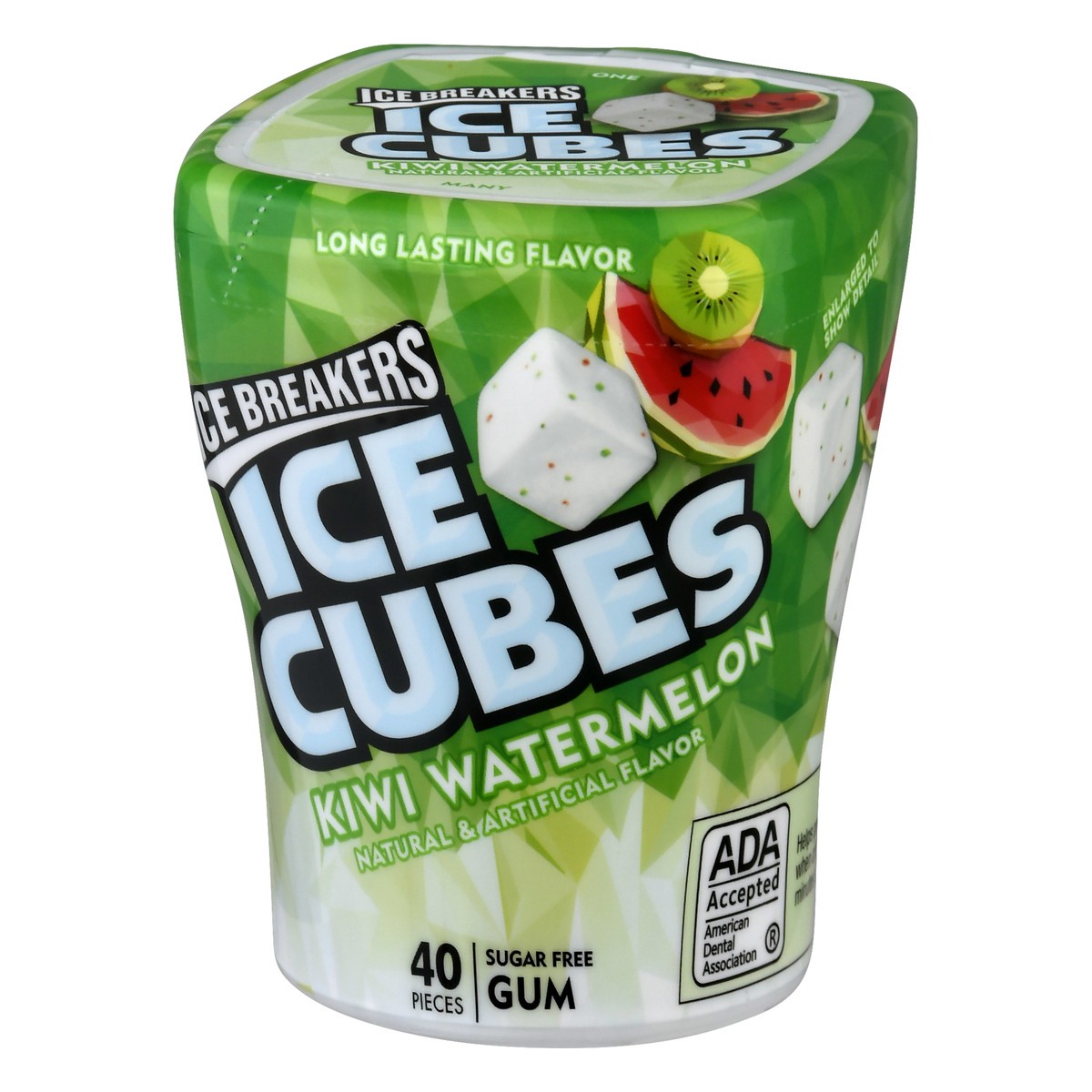 slide 3 of 10, Ice Breakers Ice Cubes Kiwi Watermelon Sugar Free Gum, 40 ct