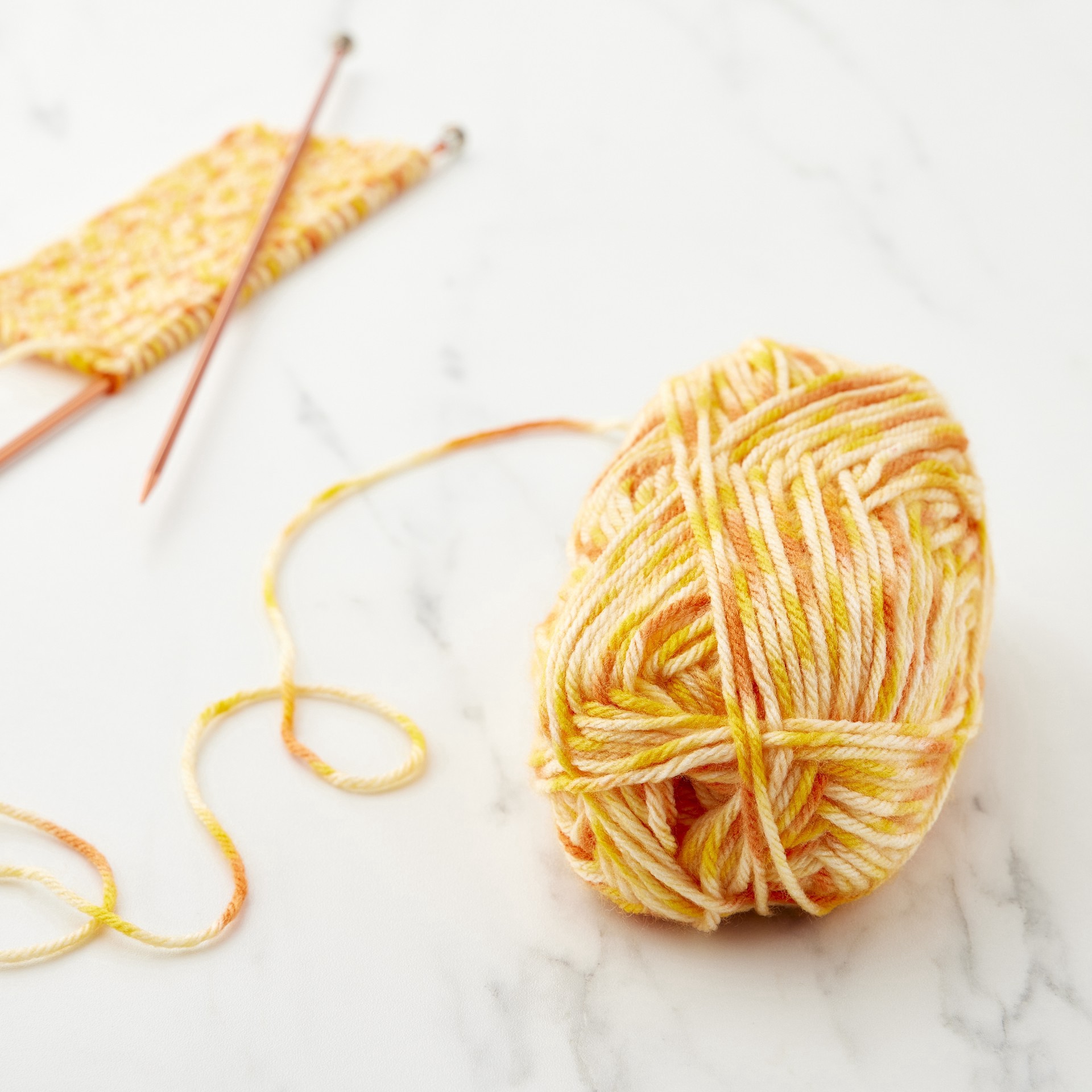 slide 3 of 3, Impeccable Speckle Hot Sunshine Yarn By Loops & Threads, 160 yd