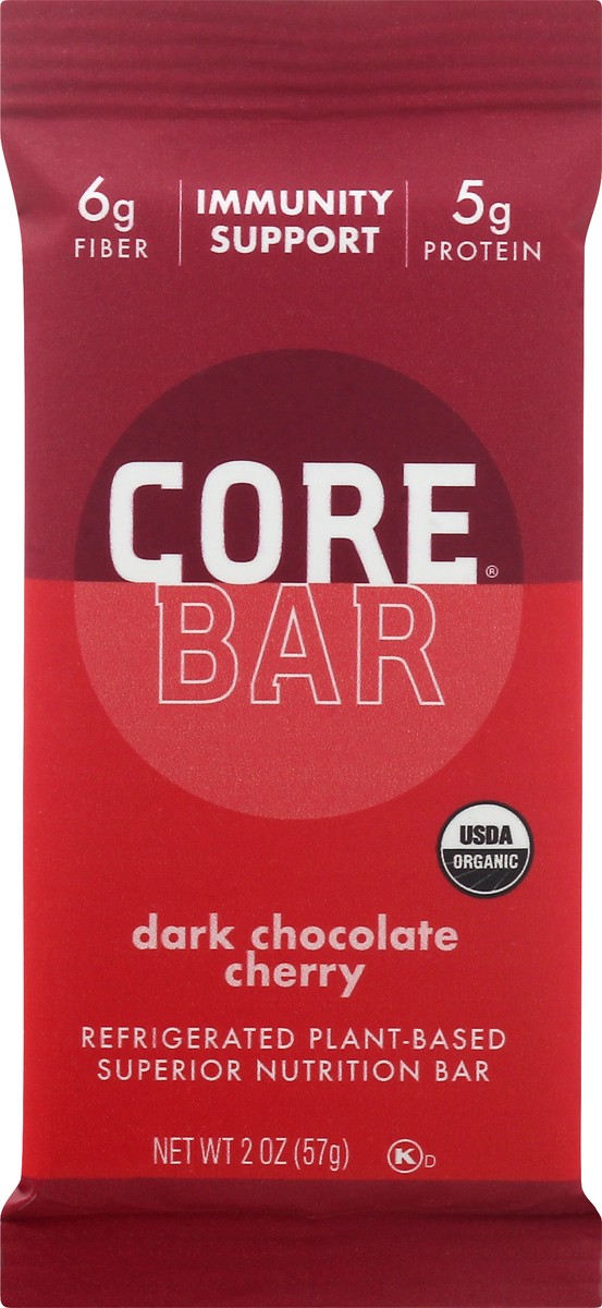 slide 3 of 9, Core Bar Probiotic Dark Choc Cherry Bar, 2 oz