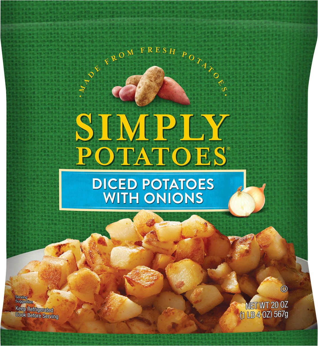 slide 3 of 9, Simply Potatoes Diced Potatoes With Onion, 20 oz