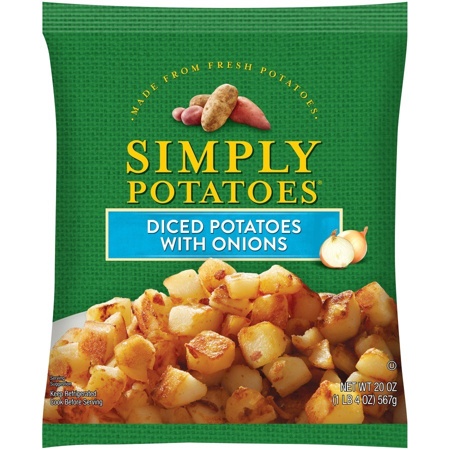 slide 1 of 9, Simply Potatoes Diced Potatoes With Onion, 20 oz