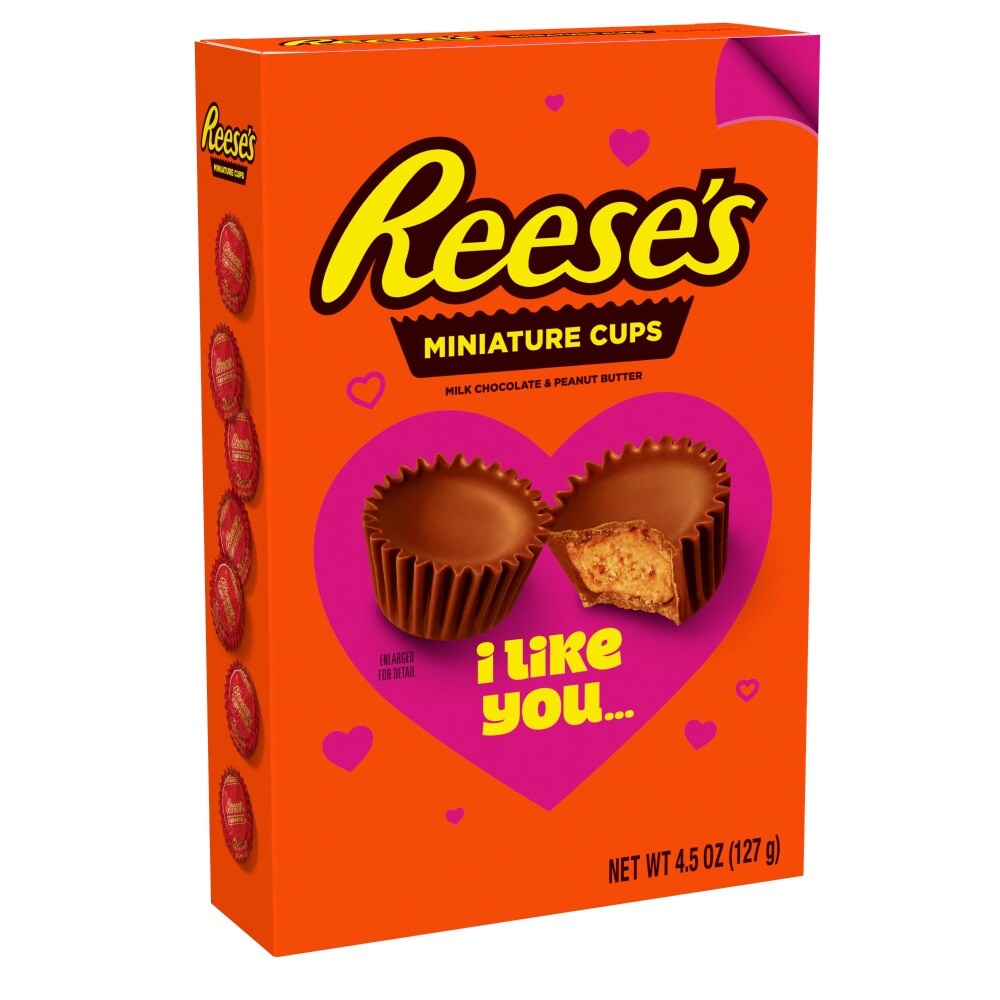 slide 1 of 5, Reese's Miniature Milk Chocolate Peanut Butter Cups Gift Box, 4.5 oz