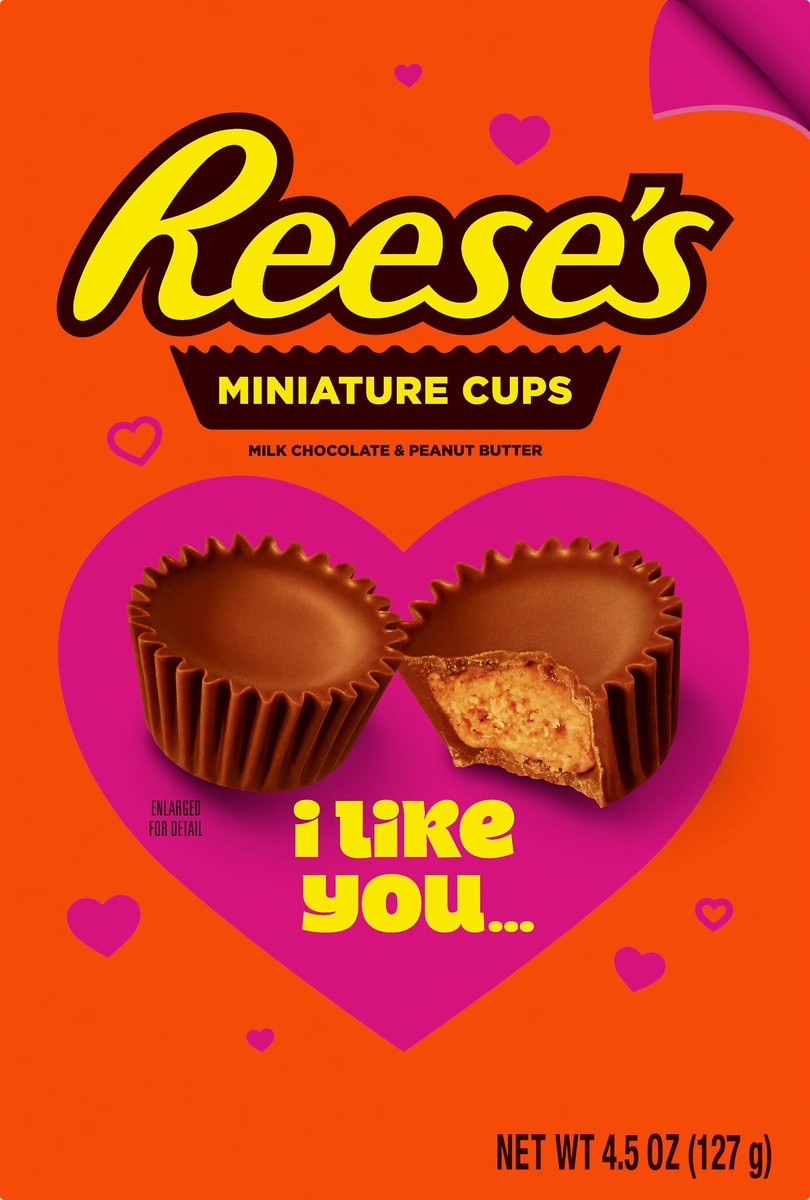 slide 4 of 5, Reese's Miniature Milk Chocolate Peanut Butter Cups Gift Box, 4.5 oz