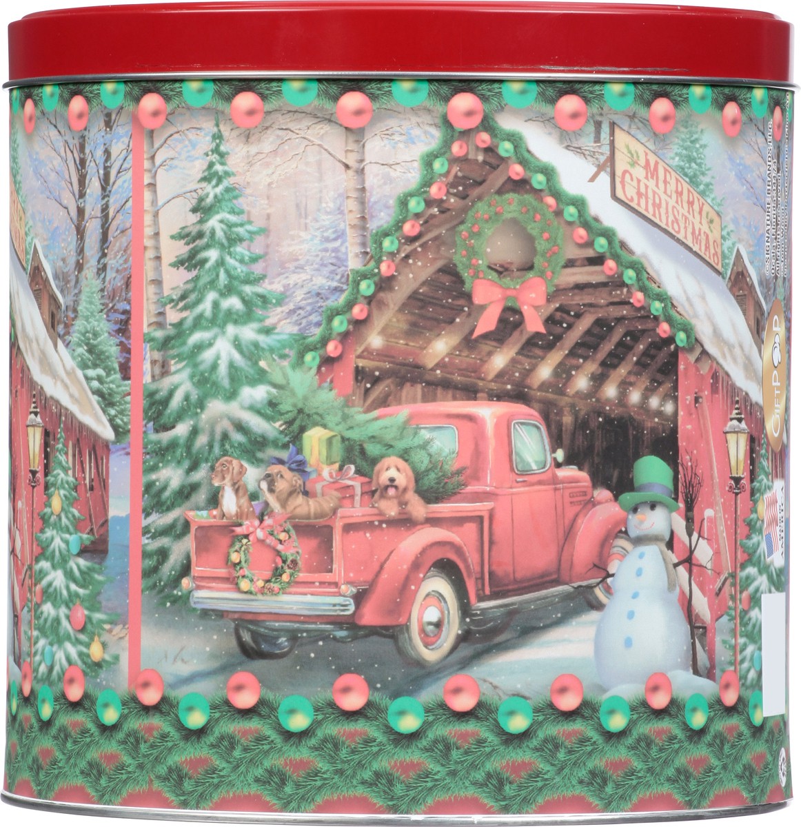 slide 6 of 10, GiftPop Red Truck Caramel, White Cheddar, Butter Popcorn - 21 oz, 21 oz