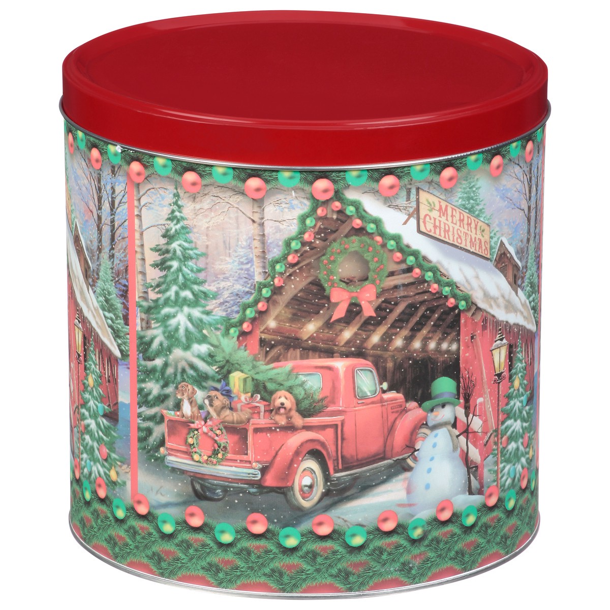 slide 5 of 10, GiftPop Red Truck Caramel, White Cheddar, Butter Popcorn - 21 oz, 21 oz