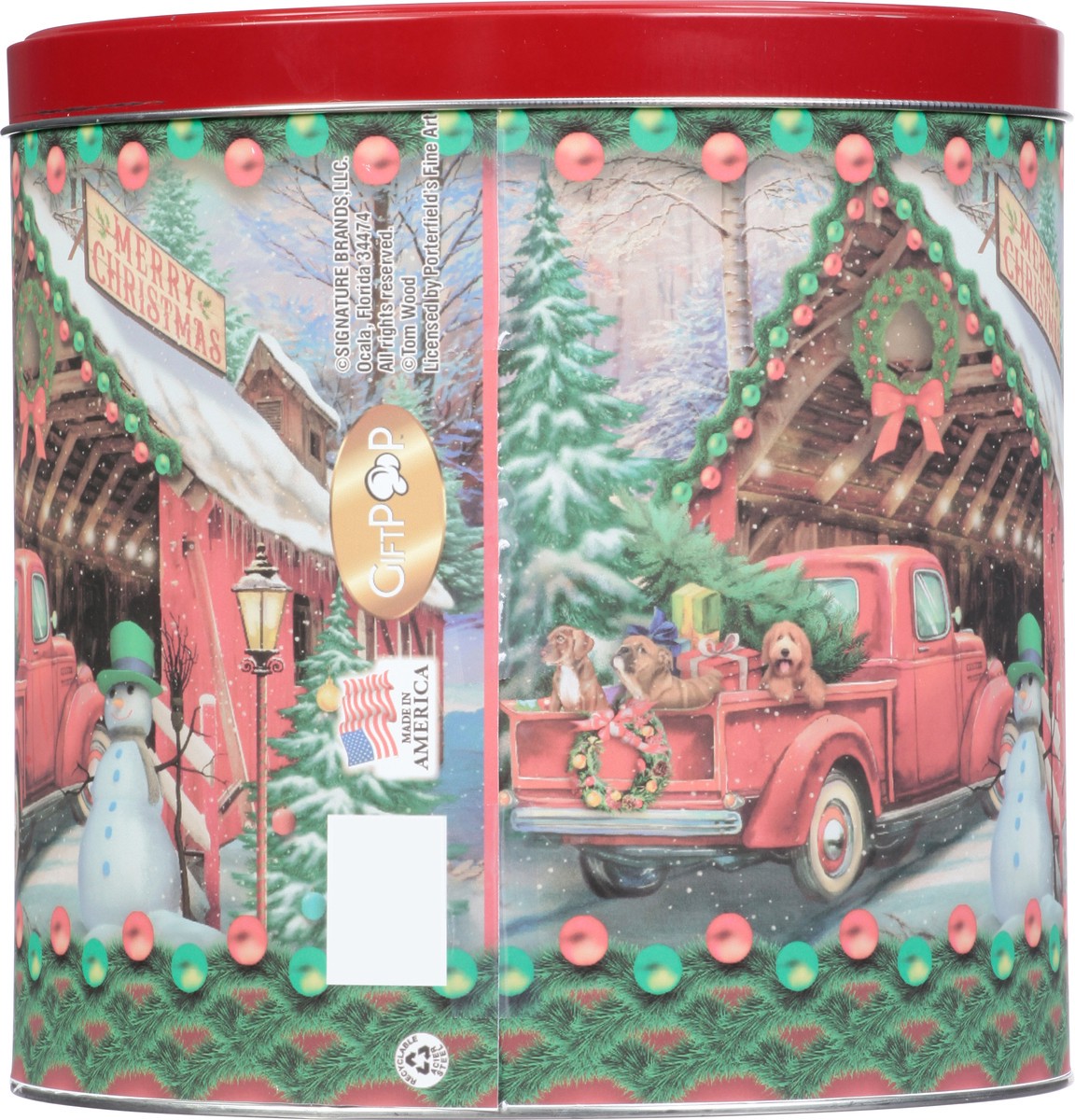 slide 2 of 10, GiftPop Red Truck Caramel, White Cheddar, Butter Popcorn - 21 oz, 21 oz