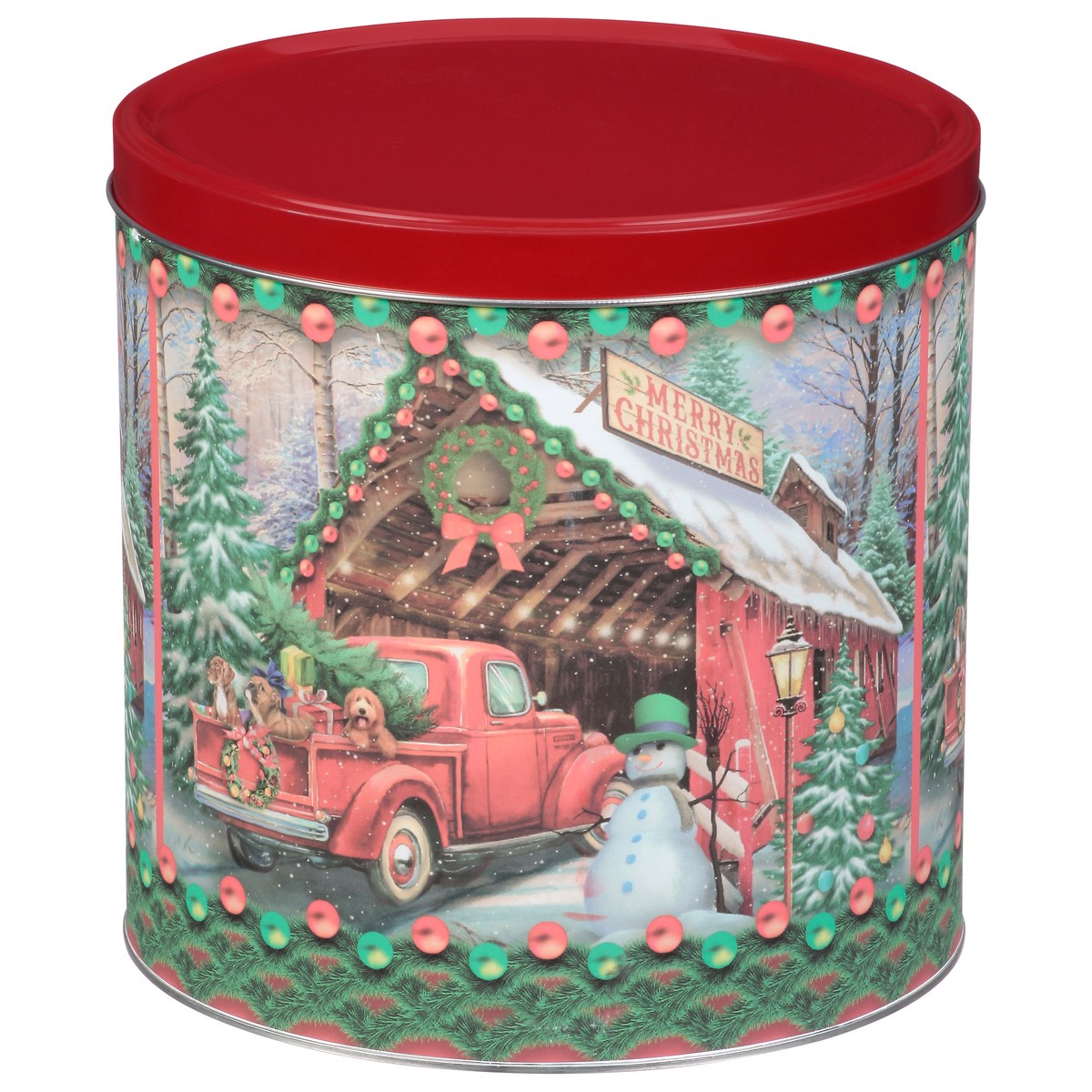 slide 1 of 10, GiftPop Red Truck Caramel, White Cheddar, Butter Popcorn - 21 oz, 21 oz