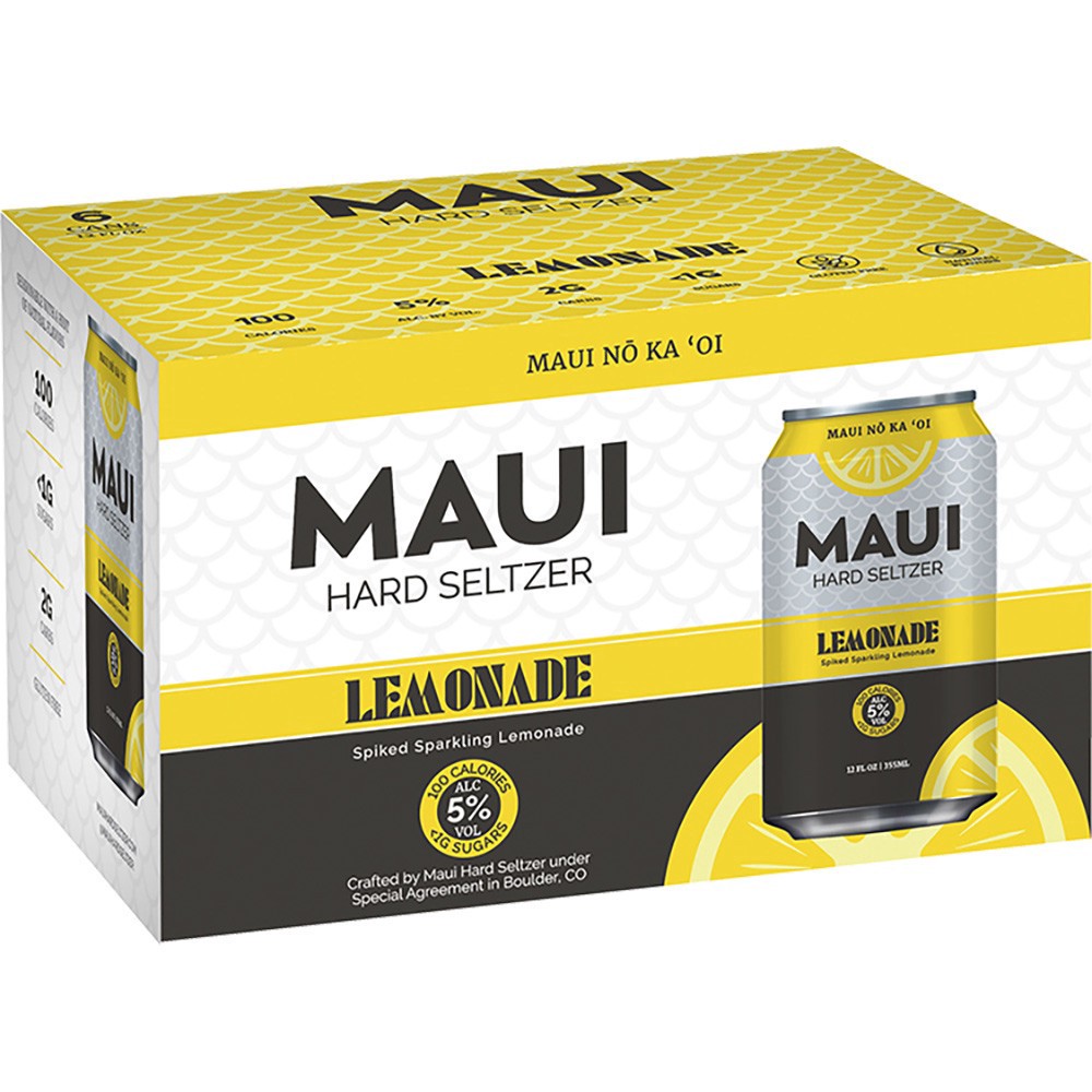 slide 1 of 1, MAUI BREWING Maui Brew Hard Sltzr Lemonade 6P, 6 ct; 12 oz