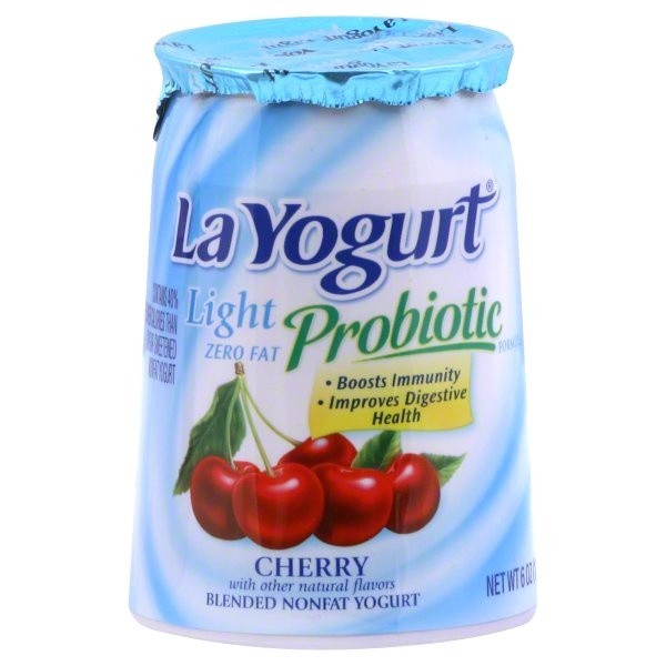 slide 1 of 6, La Yogurt Yogurt, Nonfat, Blended, Cherry, 6 oz