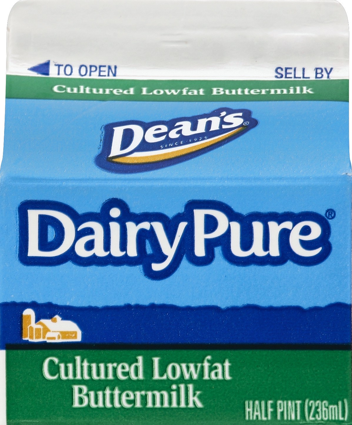 slide 1 of 1, Dean's DairyPure 1% Buttermilk -8 fl oz, 1/2 pint