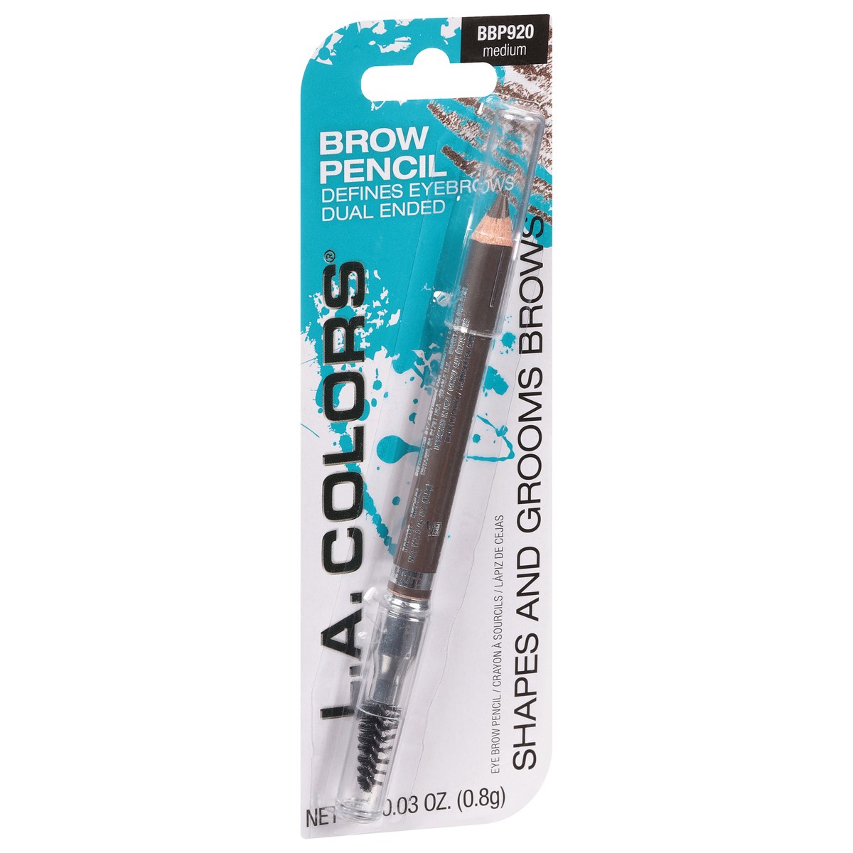 slide 3 of 10, L.A. Colors Medium BBP920 Eyebrow Pencil 0.03 oz, 0.03 oz