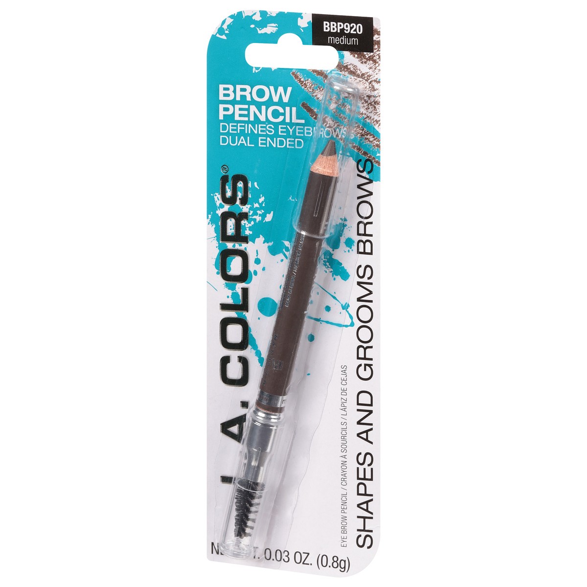 slide 4 of 10, L.A. Colors Medium BBP920 Eyebrow Pencil 0.03 oz, 0.03 oz