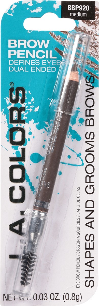 slide 8 of 10, L.A. Colors Medium BBP920 Eyebrow Pencil 0.03 oz, 0.03 oz