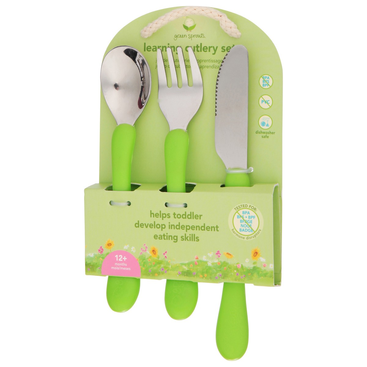 slide 2 of 10, Green Sprouts Learning Cutlery Set 3 Pieces 1 ea, 1 ct