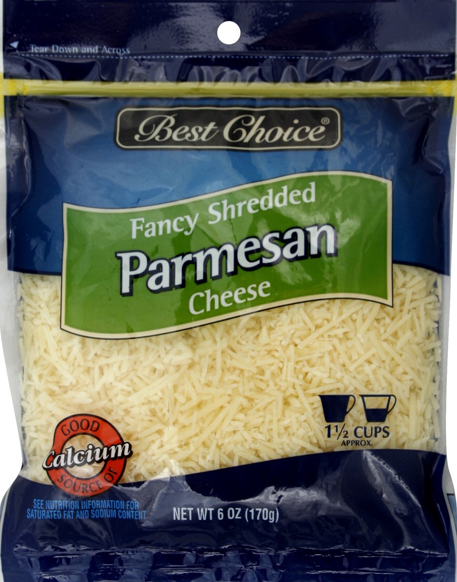 slide 3 of 3, Best Choice Fancy Shredded Parmesan Cheese, 6 oz