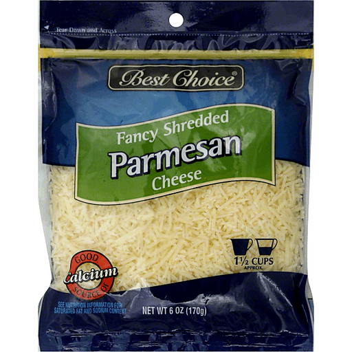 slide 1 of 3, Best Choice Fancy Shredded Parmesan Cheese, 6 oz