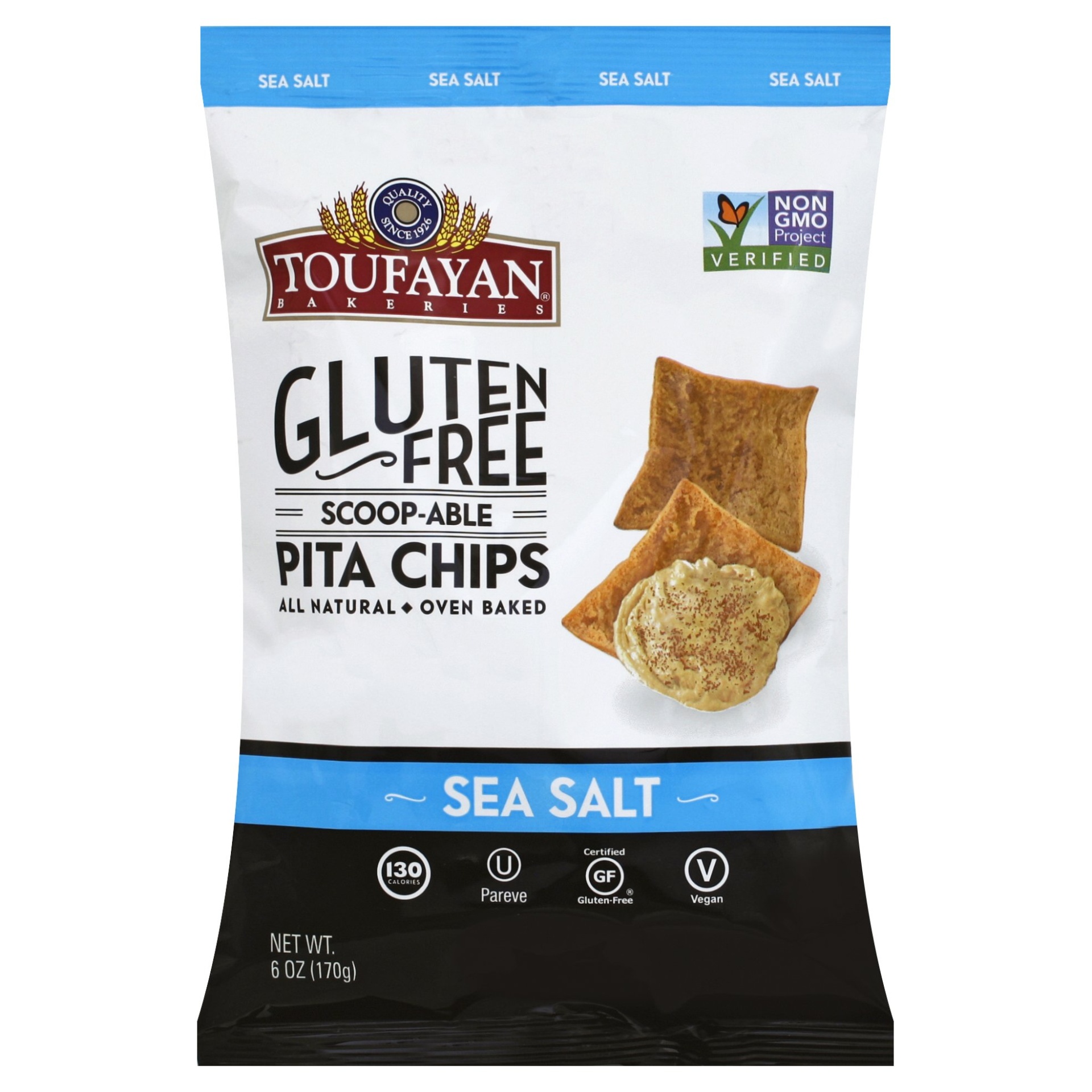 slide 1 of 1, Toufayan Pita Chips 6 oz, 6 oz