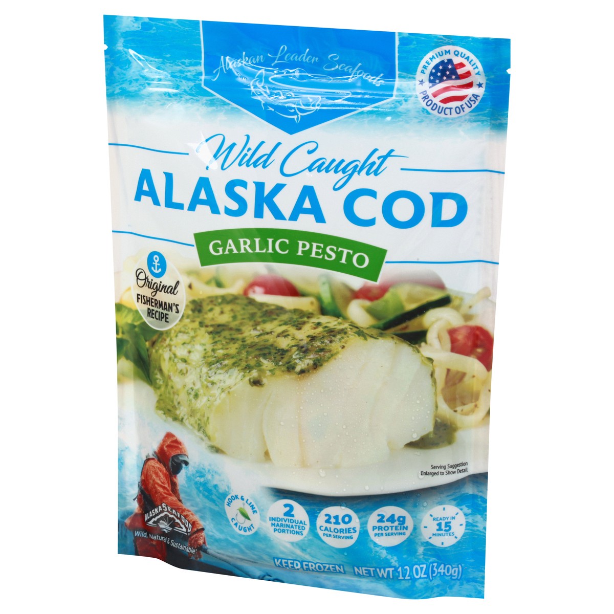 slide 3 of 13, Alaskan Leader Seafoods Wild Caught Garlic Presto Alaska Cod 12 oz, 12 oz