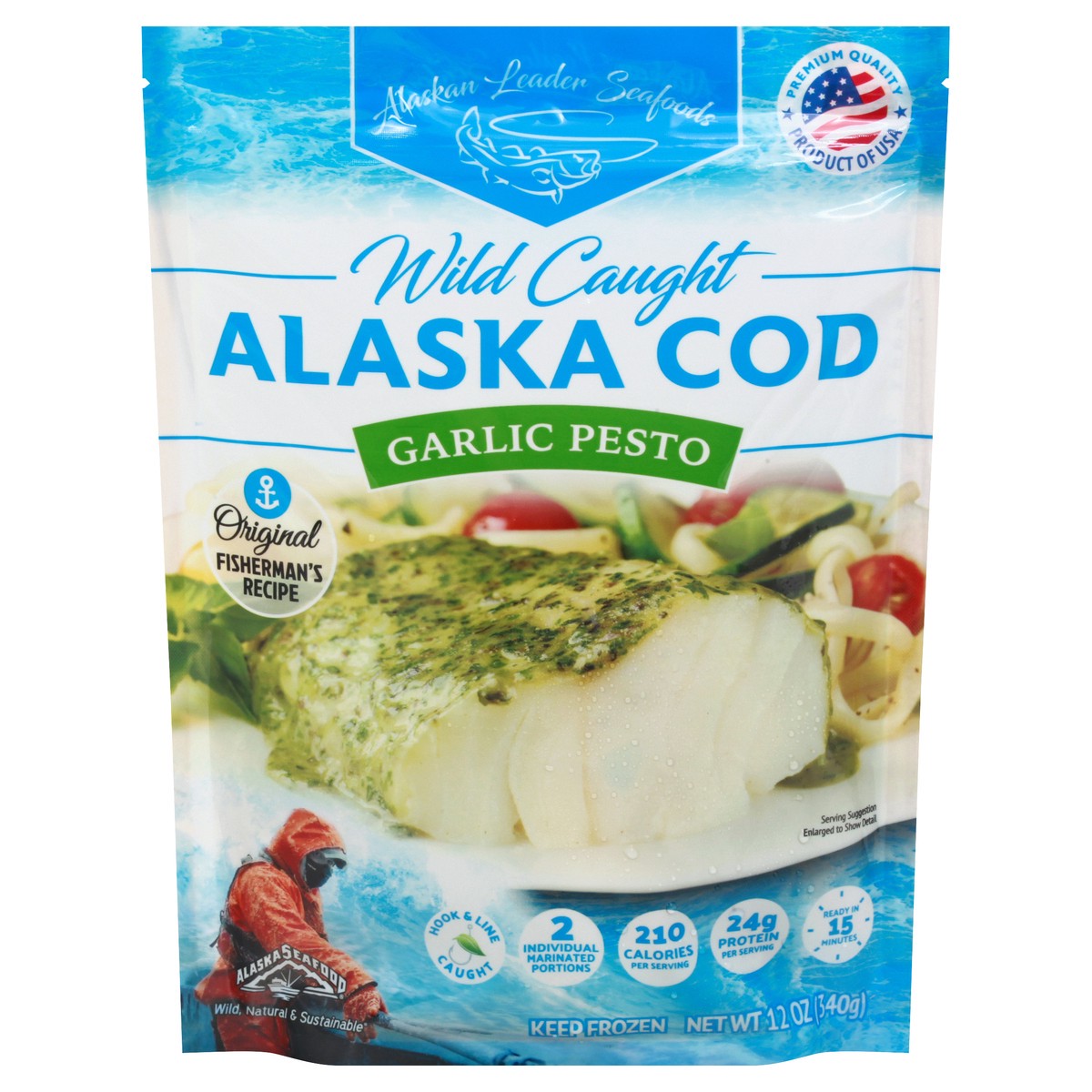 slide 8 of 13, Alaskan Leader Seafoods Wild Caught Garlic Presto Alaska Cod 12 oz, 12 oz