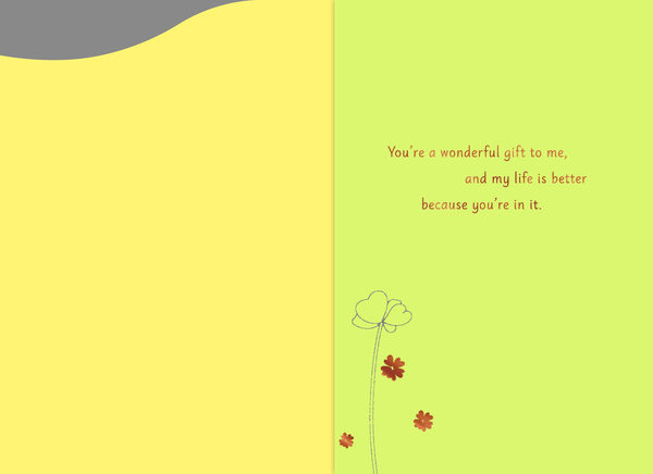 slide 3 of 3, Crd Any1 Ty Faded Yel Flwrs, 0.65 oz