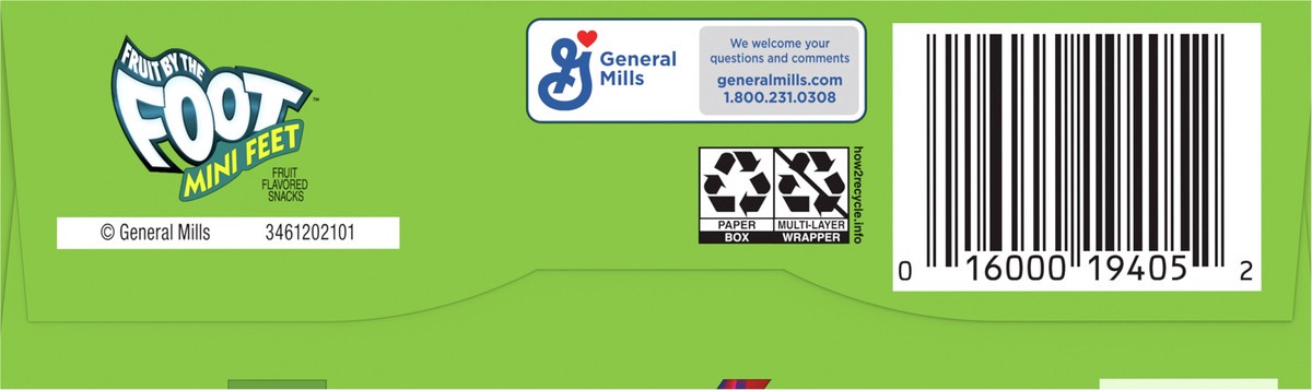 slide 2 of 9, Fruit by the Foot Berry Tie Dye Mini Snacks 3 Count, 3 ct