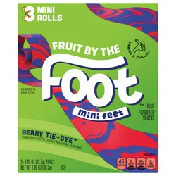 Fruit by the Foot Berry Tie Dye Mini Snacks 3 Count