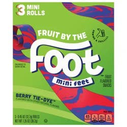 Fruit by the Foot Berry Tie Dye Mini Snacks 3 Count