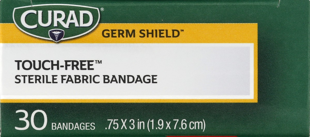 slide 7 of 11, Curad Germ Shield Medium Touch-Free Fabric Bandage 30 ea, 30 ct