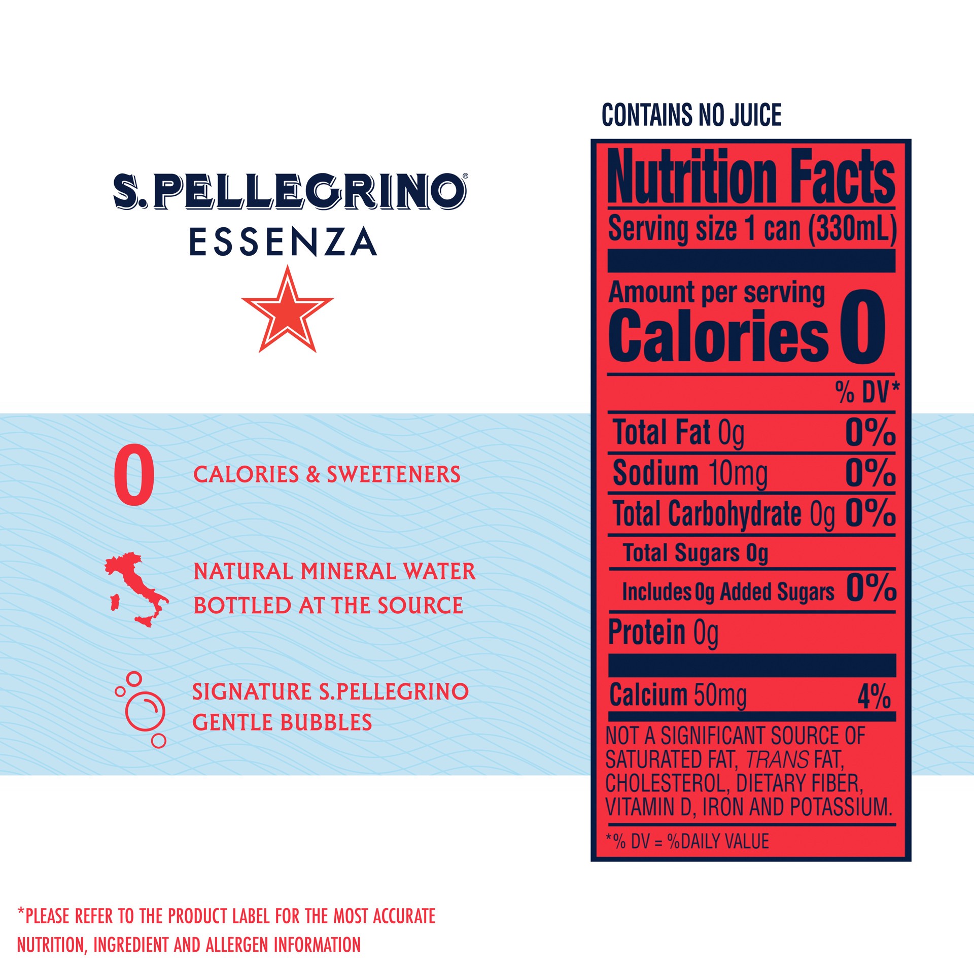 slide 4 of 7, S.Pellegrino Essenza Blood Orange & Black Raspberry Flavored Mineral Water with CO2 Added, 11.15 Fl Oz Can, 11.16 oz