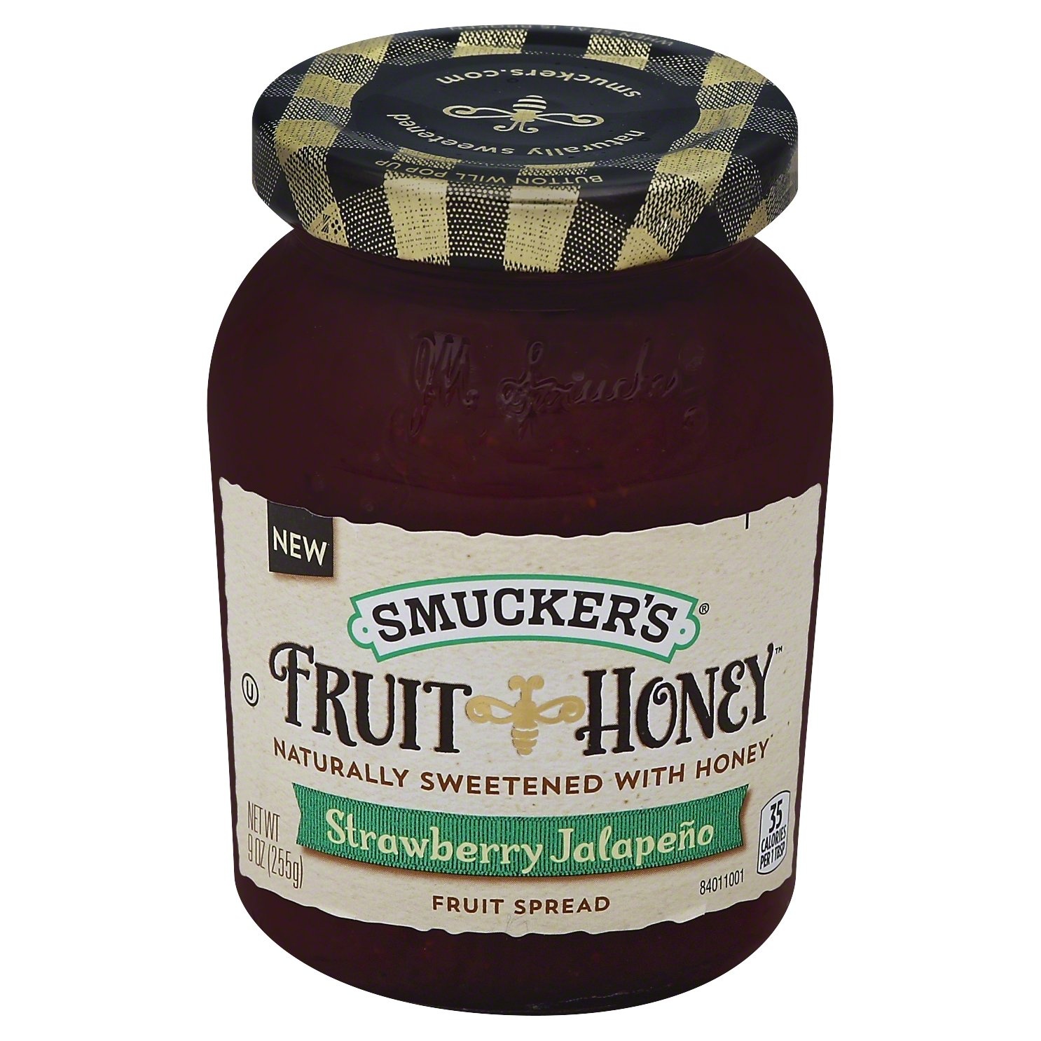 slide 1 of 1, Smucker's Strawberry Jalapeno Fruit & Honey Spread, 9 oz