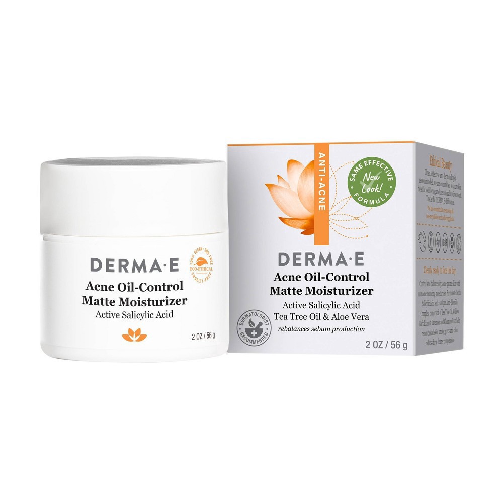 slide 2 of 3, Derma E Matte Acne Oil-Control Moisturizer 2 oz, 2 oz