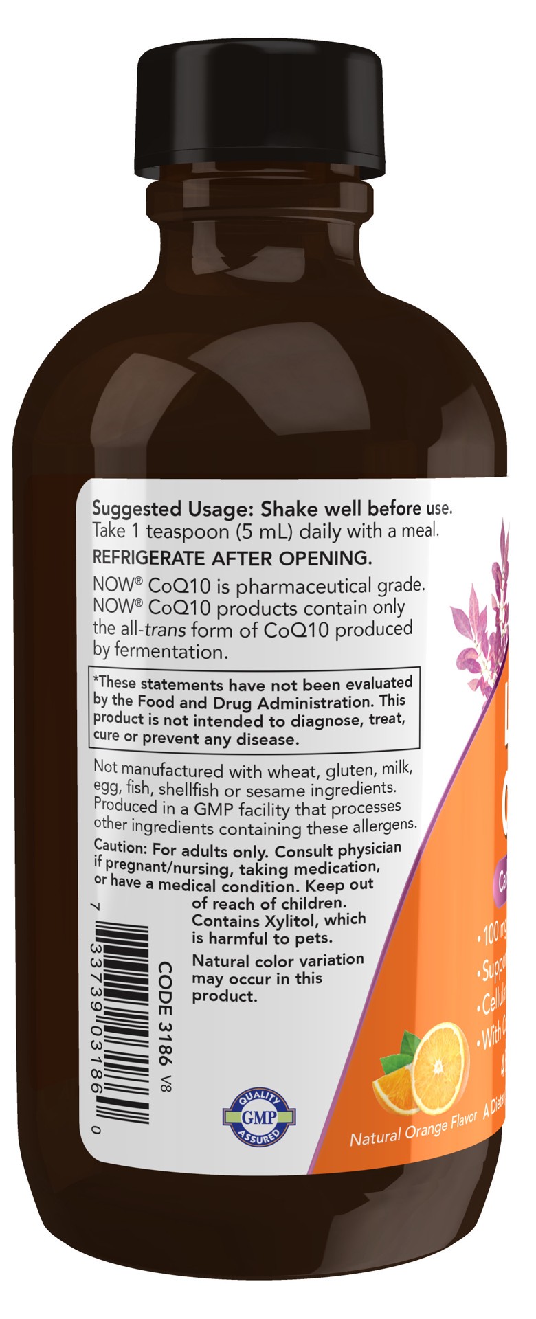 slide 2 of 4, NOW CoQ10 Liquid - 4 fl. oz., 4 fl oz