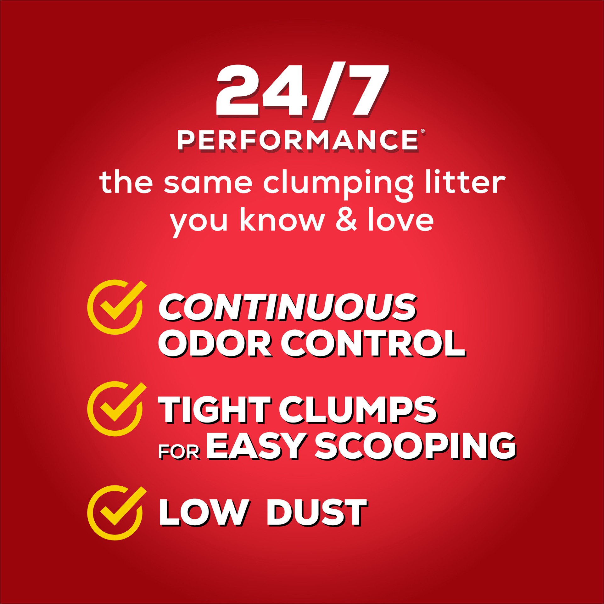 slide 6 of 7, Tidy Cats Purina Tidy Cats 24/7 Performance Clumping Cat Litter Pail Refill, 34 lb