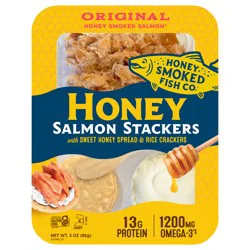 Honey Smoked Fish Co. Honey Smoked Salmon 3 oz Honey Stackers