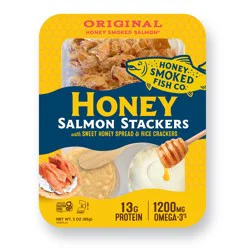 Honey Smoked Fish Co. Honey Smoked Salmon 3oz Honey Stackers