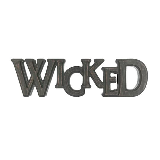 slide 1 of 4, 12.75" Weathered Black Wicked Cutout Tabletop Decor By Ashland, 3.5 in x 1.12 in x 12.75 in