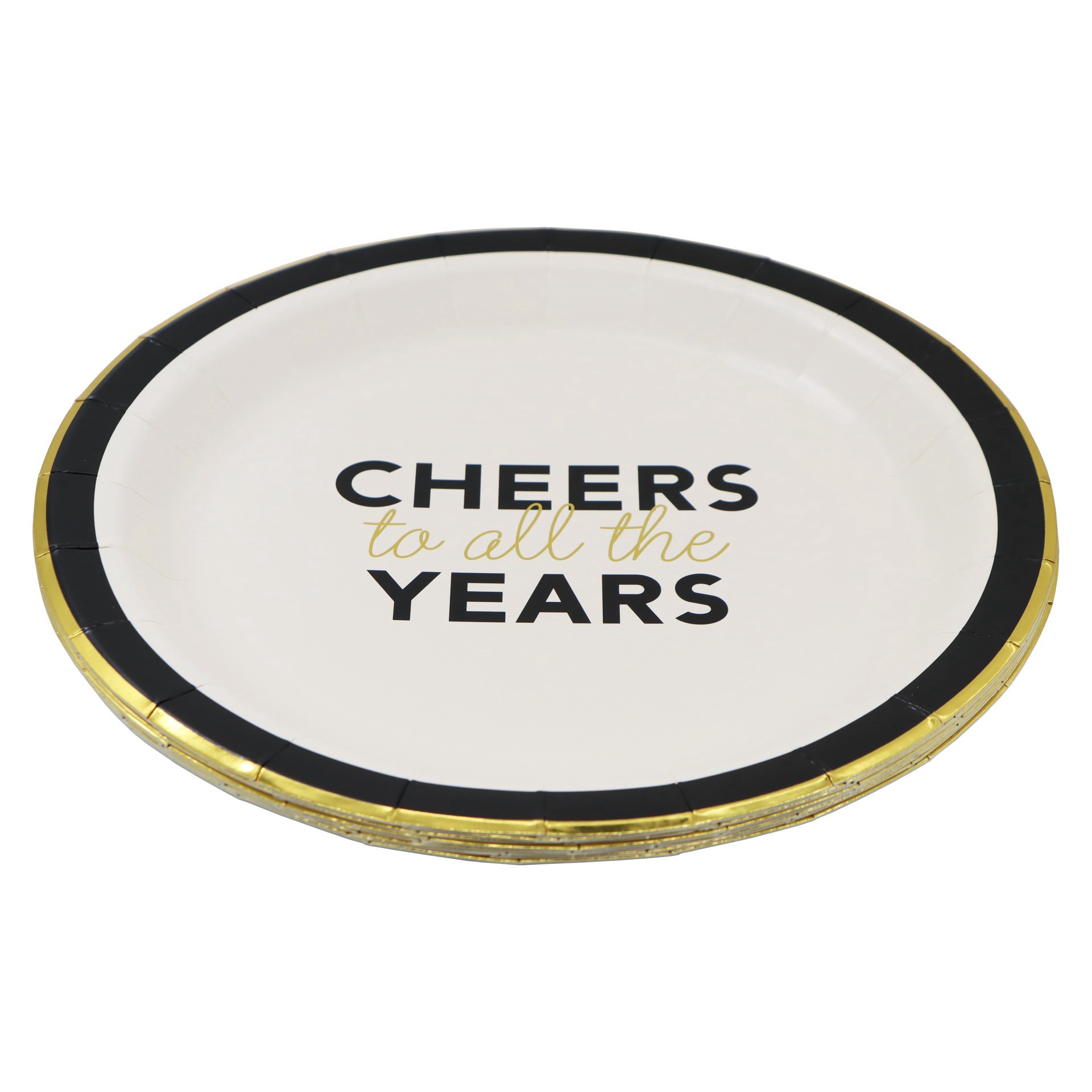 slide 2 of 2, 9" Cheers To All The Years Dinner Plates, 8ct. By Celebrate It, 8 ct