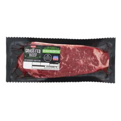 H-E-B Grass Fed & Finished Beef Boneless New York Strip Steak - USDA Choice