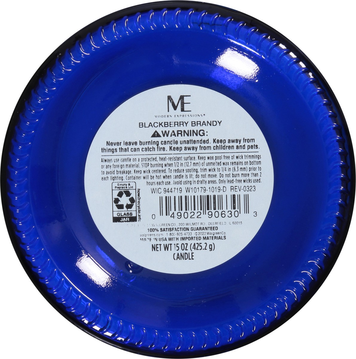slide 2 of 9, Modern Expressions Blackberry Brandy Candle 1 ea, 15 oz