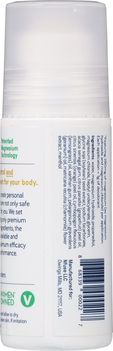 slide 2 of 13, Nfuse Magnesium Citrus Roll-On Deodorant 2.7 oz, 2.7 oz