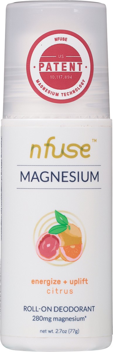 slide 3 of 13, Nfuse Magnesium Citrus Roll-On Deodorant 2.7 oz, 2.7 oz