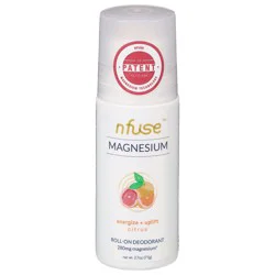 Nfuse Magnesium Citrus Roll-On Deodorant 2.7 oz