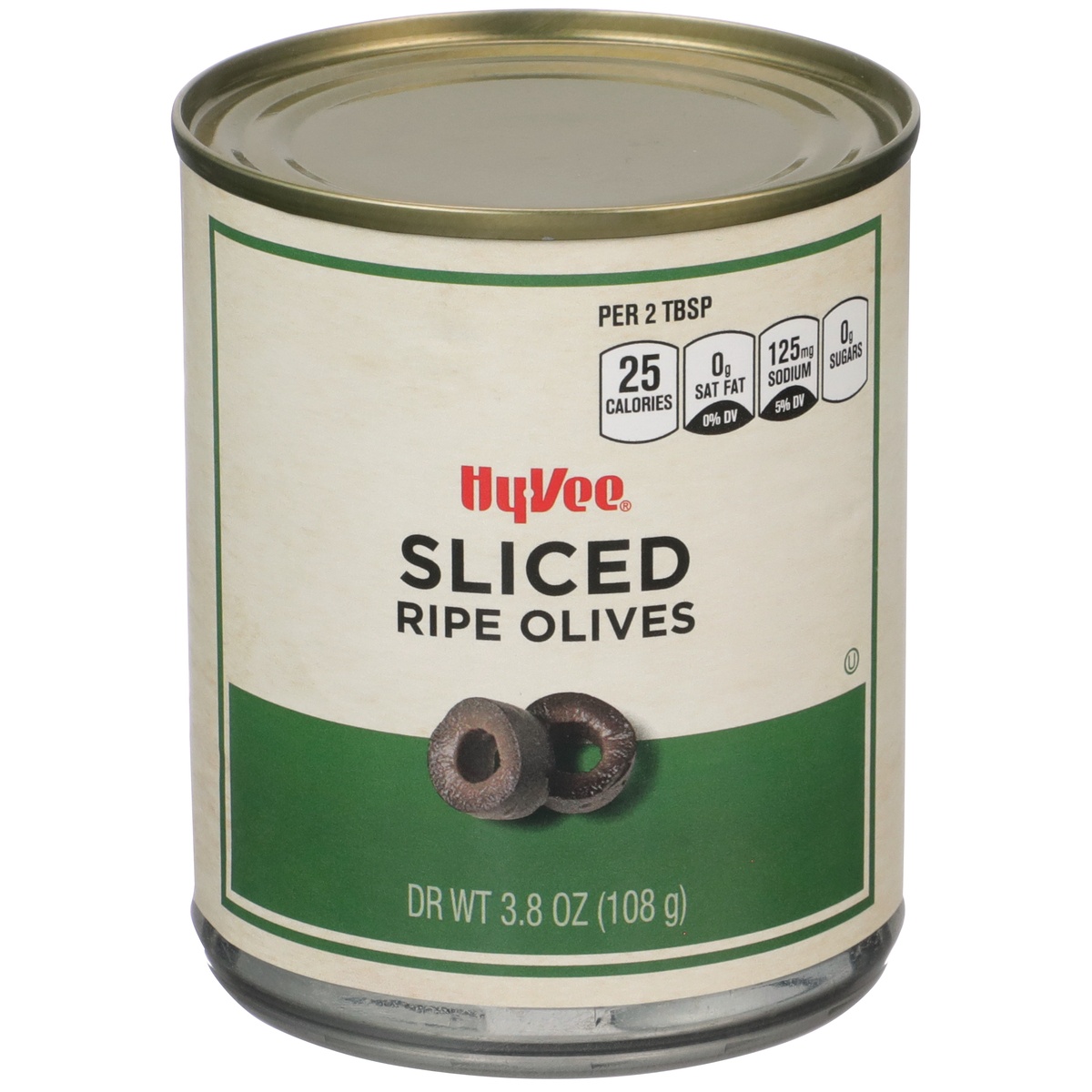 slide 1 of 1, Hy-vee Sliced Ripe Olives - 3.8 oz, 3.8 oz