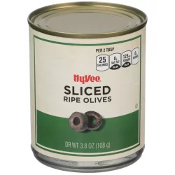 Hy-vee Sliced Ripe Olives - 3.8 oz