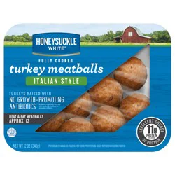Honeysuckle White Fully Cooked Italian Style Turkey Meatballs, 12 oz.