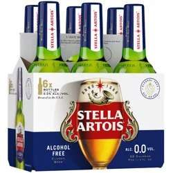 Stella Artois Liberté Non-Alcoholic Beer, 6 Pack Bottles