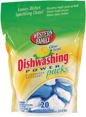 slide 1 of 1, Western Family Auto Dish Detergent, 20 ct